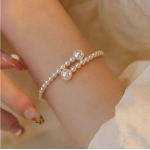 Imitation Pearl Stretchable Bracelet for Women Personalized Fashion Daily Accessories Party Jewelry Birthday Anniversary Gifts